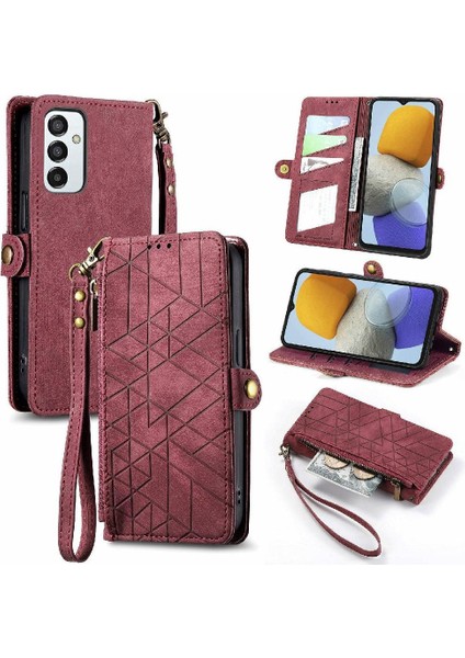 Samsung Galaxy M23 5g Darbeye Deri Kılıf Için Flip Case Basit Flip (Yurt Dışından)