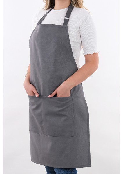 Simple 3'lü Set Ayar Askılı Mutfak Önlüğü Seti (Eldiven, Tutacak)