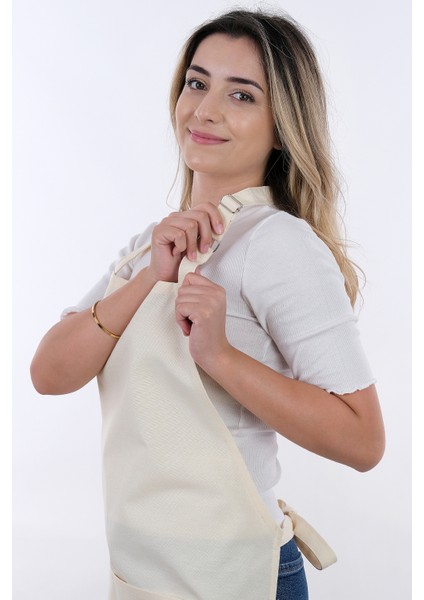 Simple 3'lü Set Ayar Askılı Mutfak Önlüğü Seti (Eldiven, Tutacak)