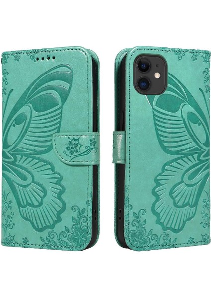 IPhone 11 Için Flip Case Kredi Kartı Yuvası ile Ayrılabilir El Kayışı Yüksek (Yurt Dışından)