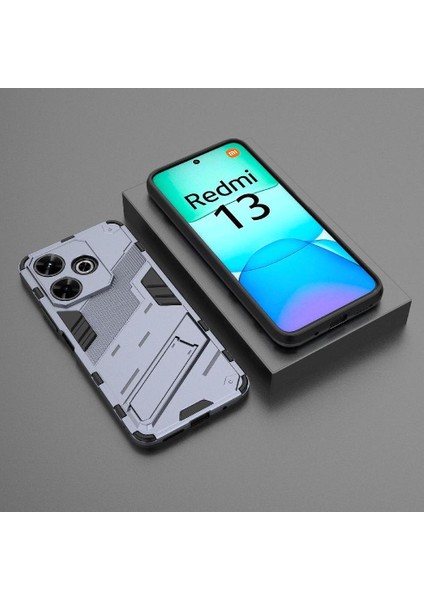 Xiaomi Redmi Için Kılıf 13 4g Sağlam Askeri Kickstand Koruyucu Kapak (Yurt Dışından)