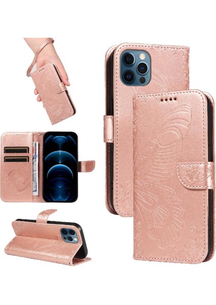 Kredi Kartı Yuvası Ayrılabilir El Kayışı ile IPhone 13 Pro Için Flip Case (Yurt Dışından)