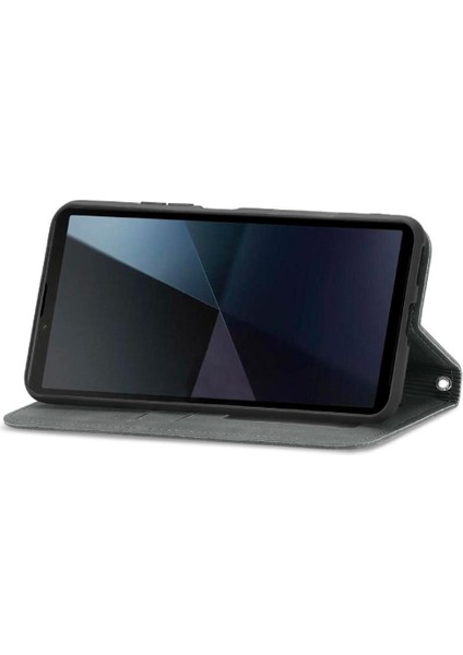 Sony Xperia 10 Vı Için Flip Case Cüzdan Basit Iş Deri Kılıf Flip (Yurt Dışından) fırsatları
