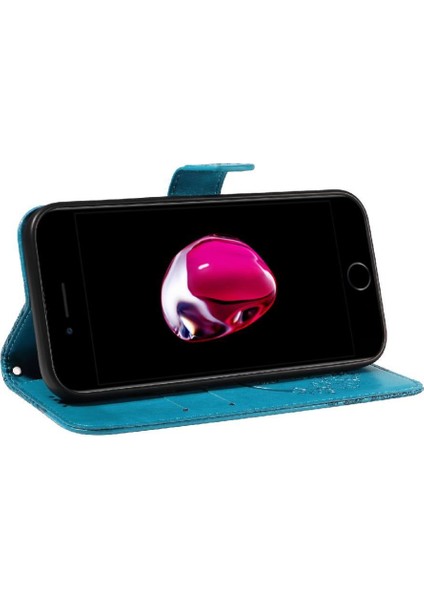 IPhone 6 Için Flip Case Artı/6s Artı Kredi Kartı Yuvası ile Kabartmalı El (Yurt Dışından) fırsatları