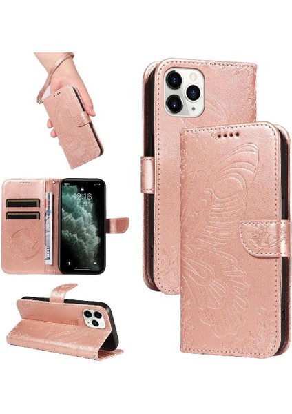 Kredi Kartı Yuvası ile IPhone 11 Pro Max Için Flip Case Ayrılabilir El Yüksek (Yurt Dışından)