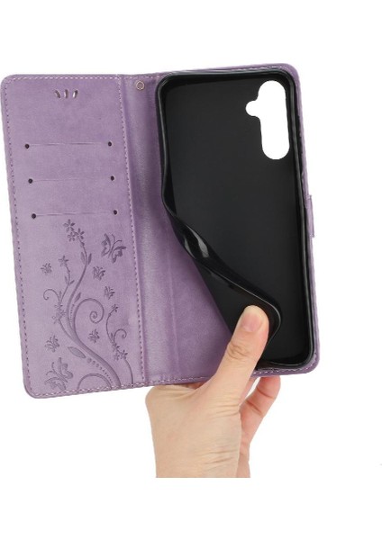 Samsung Galaxy S24 Fe Kart Tutucu Için Flip Case Pu Deri Kickstand Bilek (Yurt Dışından)