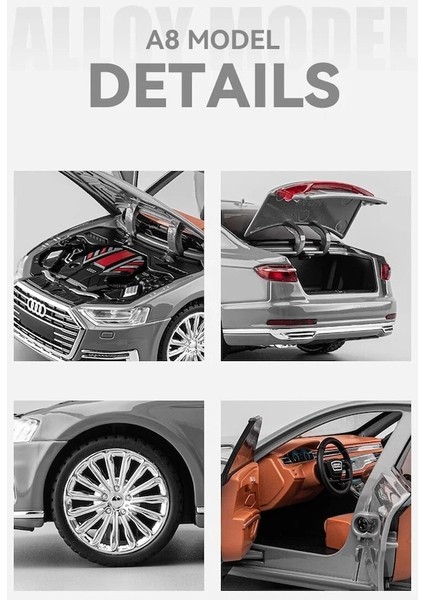1:24 Audi A8 Model Oyuncak Araba (Yurt Dışından)
