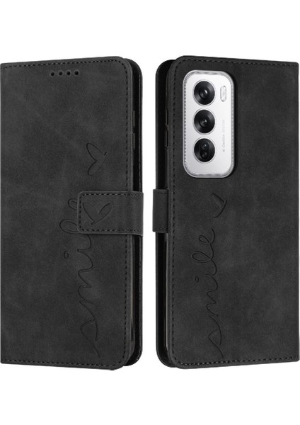 Oppo Oppo 12 5g Için Flip Case Kickstand Aşk Cüzdan Pu Deri Yan Kart (Yurt Dışından)