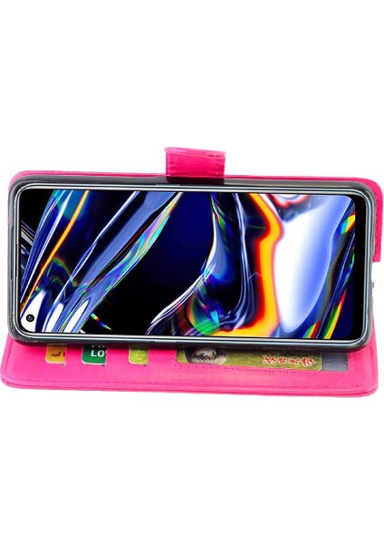 Realme 7 Pro Manyetik Kapatma Pu Deri Kickstand Kart Için Flip Case (Yurt Dışından)