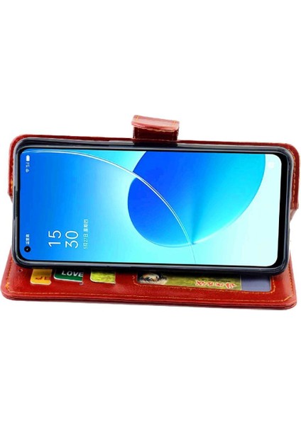 Oppo Reno6 5g Manyetik Kapatma Kickstand Darbeye Kart Pu Için Flip Case (Yurt Dışından) modelleri