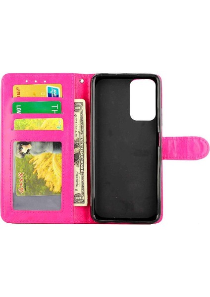 Xiaomi Poco M4 Pro Kickstand Darbeye Pu Deri Kart Için Flip Case (Yurt Dışından)
