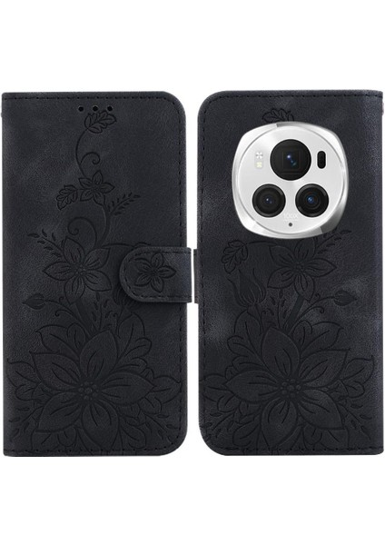 Onur Magic6 Pro Cüzdan Için Flip Case Kickstand Kart Tutucu Manyetik Zambak (Yurt Dışından)