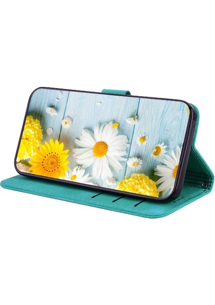 Samsung Galaxy S24 Fe Cüzdan Için Flip Case Kickstand Kart Tutucu Kabartmalı (Yurt Dışından)