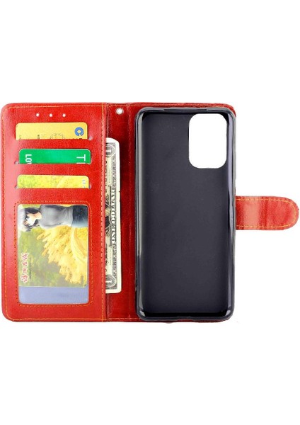 Xiaomi Redmi Not 10 Için Flip Case 4g Kickstand Manyetik Kapatma Kartı Pu (Yurt Dışından) fiyatları