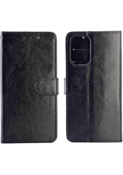 Xiaomi Redmi Not 10 Için Flip Case 4g Kickstand Manyetik Kapatma Kartı Pu (Yurt Dışından)