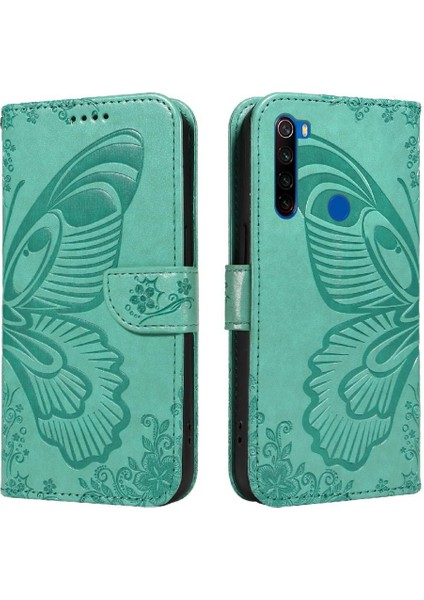 Xiaomi Redmi Not 8t Için Flip Case Kredi Kartı ile Ayrılabilir El Kayışı (Yurt Dışından)