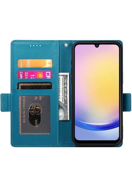 Samsung Galaxy A25 Flip Iş Günlük Kullanım Için Flip Case Kart Yuvaları Cüzdan (Yurt Dışından) fırsatları