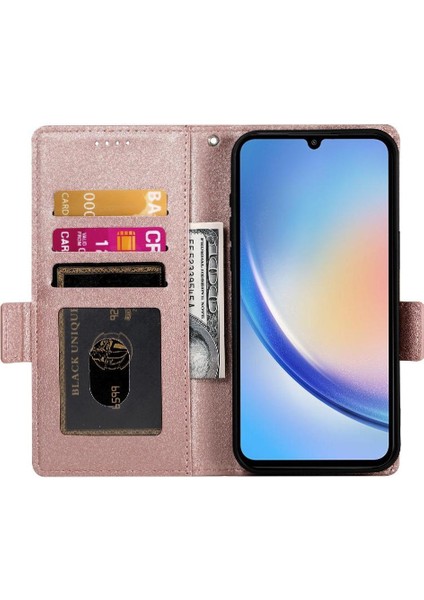 Samsung Galaxy A34 5g Için Flip Case Iş Çevir Cüzdan Kart Yuvaları Günlük (Yurt Dışından) indirimleri