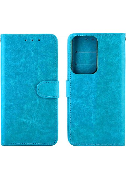 Samsung Galaxy S21 Ultra 5g Kart Tutucu Kickstand Manyetik Için Flip Case (Yurt Dışından)