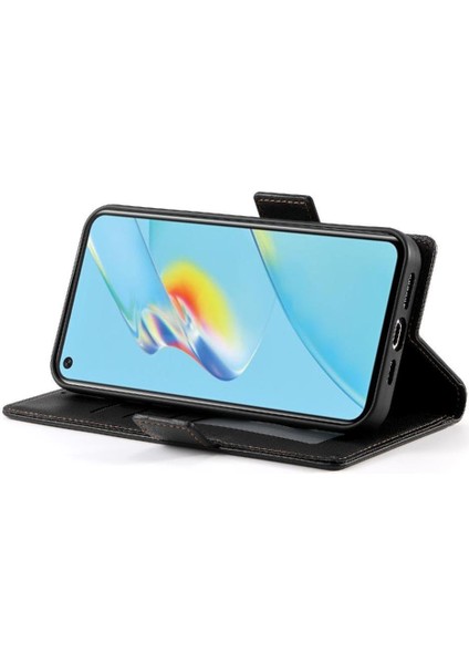 Oppo A54 Cüzdan Günlük Kullanım Için Flip Case Kartvizit Yuvaları Çevirin (Yurt Dışından)