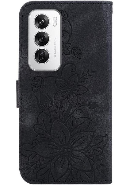 Oppo Oppo 12 5g Kabartmalı Zambak Manyetik Kart Tutucu Kickstand Için Flip Case (Yurt Dışından) indirimleri
