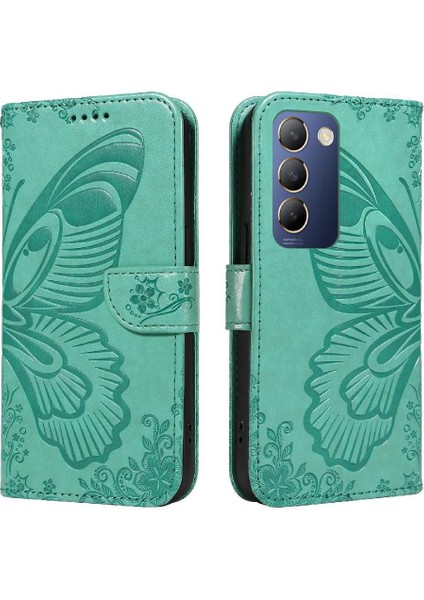 Vıvo V40 Se 5g Için Flip Case Kredi Kartı Yuvası ile Ayrılabilir El Kayışı (Yurt Dışından)