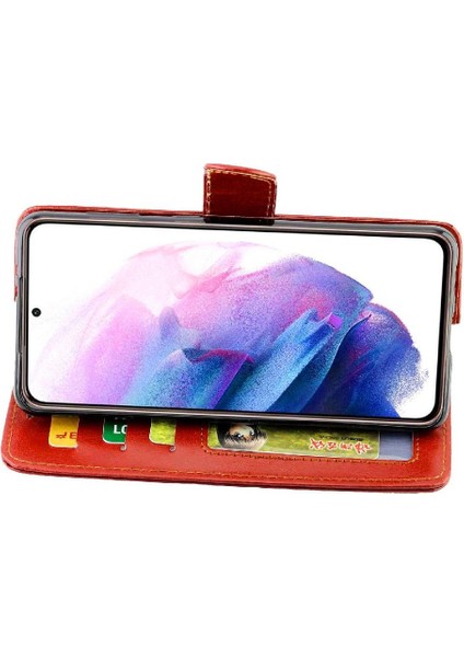 Samsung Galaxy S21 Artı Pu Deri Kart Tutucu Manyetik Için Flip Case (Yurt Dışından) modelleri