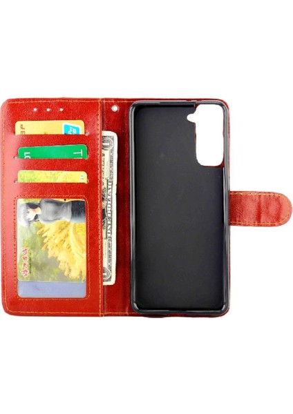 Samsung Galaxy S21 Artı Pu Deri Kart Tutucu Manyetik Için Flip Case (Yurt Dışından) fırsatları