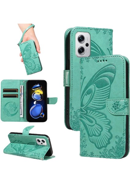 SZY Mall Xiaomi Redmi Not 11 Pro Için Flip Case Artı 5g Ayrılabilir El Kayışı Yüksek (Yurt Dışından)