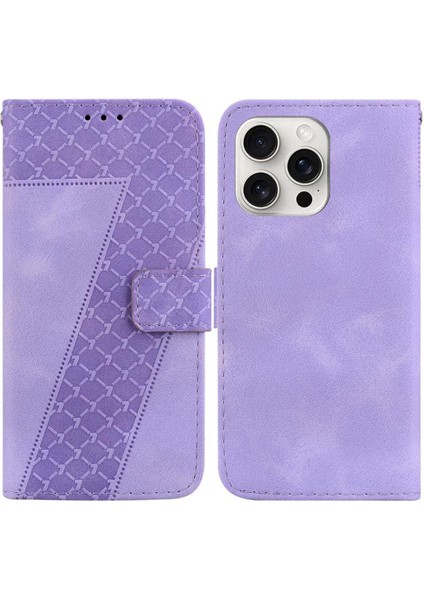 Telefon Kılıfı Için IPhone 16 Pro Max Kart Yuvası Fonksiyonu Cüzdan Flip Folio Pu (Yurt Dışından)