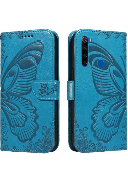 Xiaomi Redmi Not 8t Için Flip Case Kredi Kartı ile Ayrılabilir El Kayışı (Yurt Dışından)