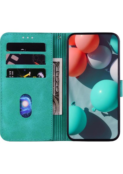 Telefon Kılıfı Için IPhone 16 Pro Max Kart Yuvası Fonksiyonu Cüzdan Flip Folio Pu (Yurt Dışından)