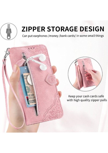 Xiaomi Poco F6 Cüzdan Çok Renkli Iş Flip Fermuar Tarzı Için Flip Case (Yurt Dışından)