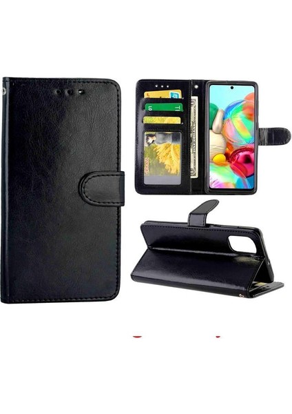 Samsung Galaxy A71 Kart Tutucu Kickstand Manyetik Kapatma Için Flip Case (Yurt Dışından) indirimleri