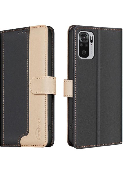 Xiaomi Redmi Not 10 Için Flip Case 4g Rfıd Engelleme Darbeye Tpu Iç (Yurt Dışından)
