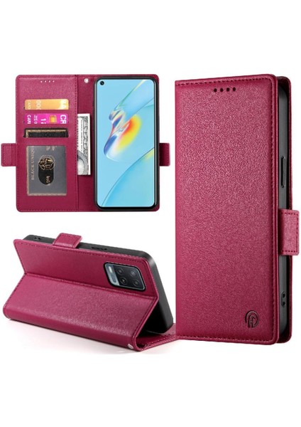 Oppo A54 Cüzdan Günlük Kullanım Için Flip Case Kartvizit Yuvaları Çevirin (Yurt Dışından)