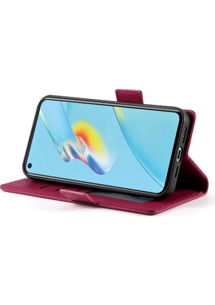 Oppo A54 Cüzdan Günlük Kullanım Için Flip Case Kartvizit Yuvaları Çevirin (Yurt Dışından)