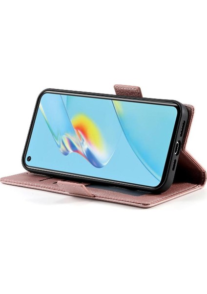Oppo A54 Cüzdan Günlük Kullanım Için Flip Case Kartvizit Yuvaları Çevirin (Yurt Dışından)