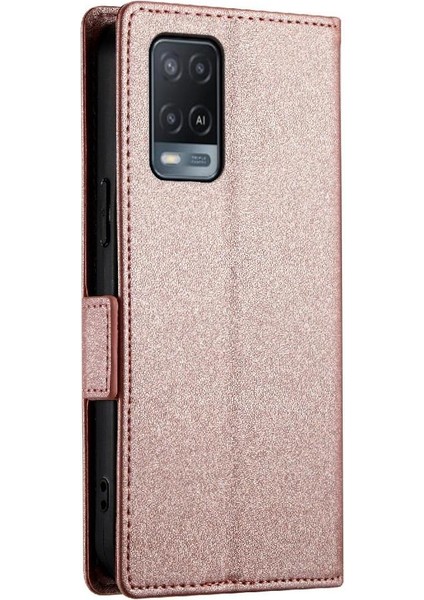 Oppo A54 Cüzdan Günlük Kullanım Için Flip Case Kartvizit Yuvaları Çevirin (Yurt Dışından)