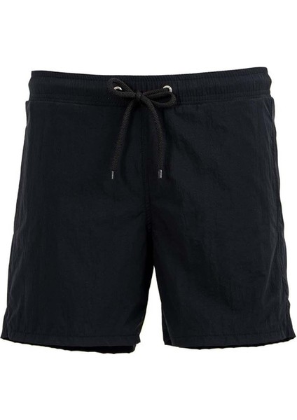 Siyah Su Itici Özellikli Naylon Kumaş Düz Renk Basic Erkek Plaj Deniz Şort Mayo - 540-SIYAH fiyatları