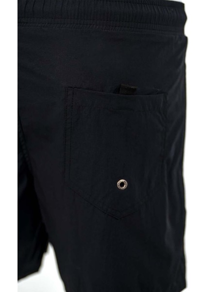 Siyah Su Itici Özellikli Naylon Kumaş Düz Renk Basic Erkek Plaj Deniz Şort Mayo - 540-SIYAH indirimleri