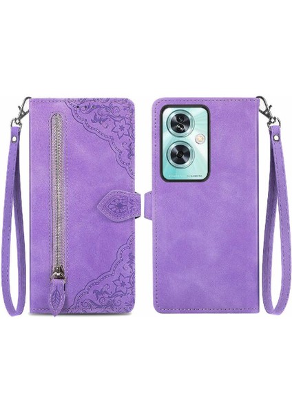 Oneplus Nord N30 Se Flip Fermuar Tarzı Çoklu Kart Yuvası Cüzdan Için Flip Case (Yurt Dışından)