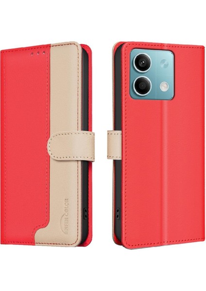 Xiaomi Redmi Not 13 Için Flip Case 4g Kart Yuvaları Tutucu Kickstand Flip Tpu (Yurt Dışından)