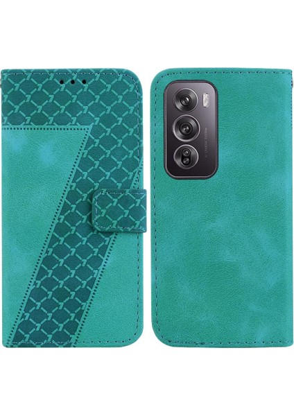 Oppo Phone 12 Pro 5g Için Telefon Kılıfı Kart Yuvası Fonksiyonu Kabartmalı Desen Pu (Yurt Dışından)
