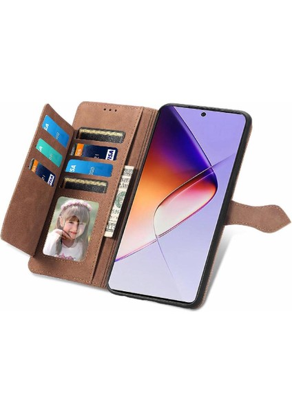 Infinix Not 40 Çok Renkli Çoklu Kart Yuvası Flip Fermuar Için Flip Case (Yurt Dışından)