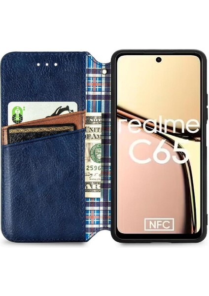 Realme C65 Için Flip Case Moda Tasarım Deri Kılıf Kapak Kapak Cüzdan (Yurt Dışından) fırsatları