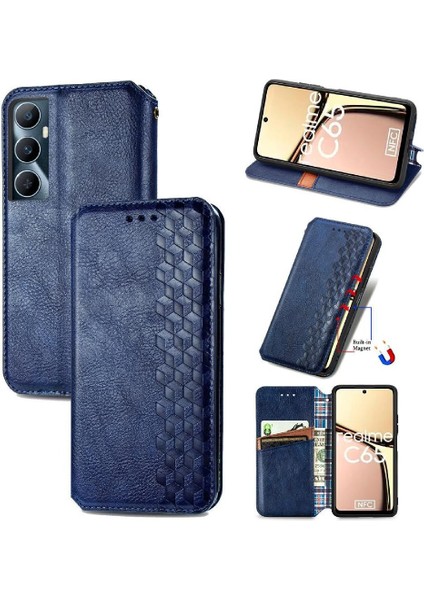 Realme C65 Için Flip Case Moda Tasarım Deri Kılıf Kapak Kapak Cüzdan (Yurt Dışından) indirimleri