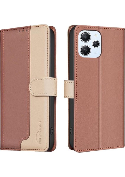 Xiaomi Redmi 12 4g Için Flip Case Kickstand Flip Folio Darbeye Tpu Iç (Yurt Dışından)