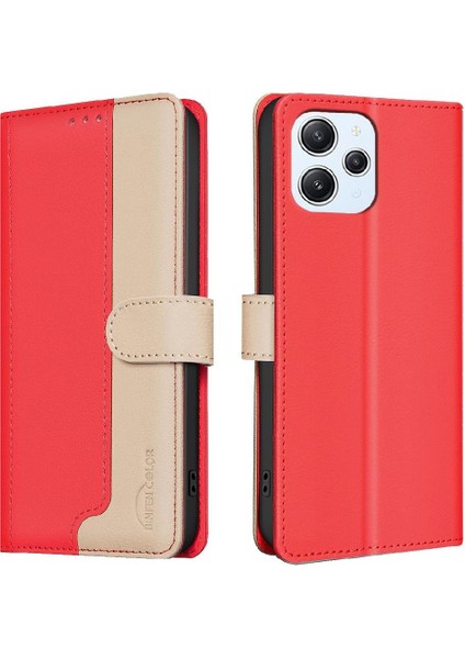 Xiaomi Redmi 12 4g Için Flip Case Kickstand Flip Folio Darbeye Tpu Iç (Yurt Dışından)