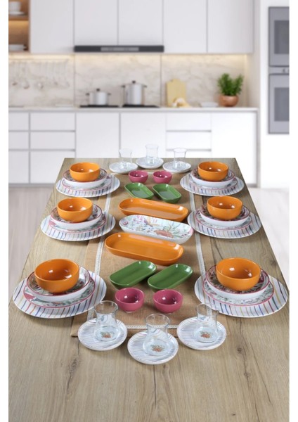 Pateh 6 Kişilik 47 Parça Yemek ve Kahvaltı Seti
